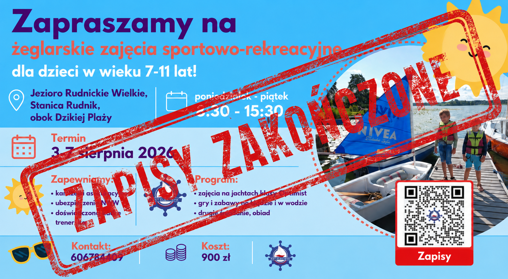 półkolonie żeglarskie